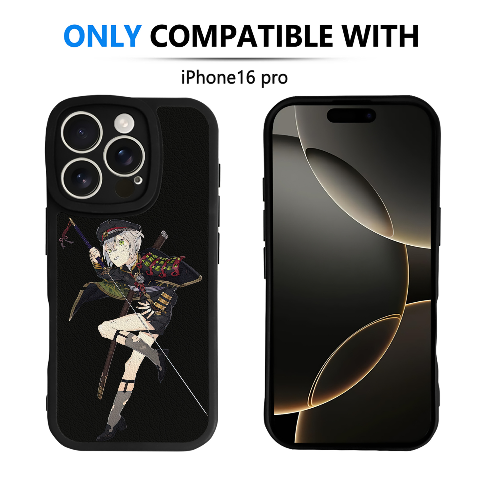 （画像用） 刀剣乱舞 Touken Ranbu 【iPhone 16シリーズ対応】シリコンスマホケース（レザー調） 材質：シリコン